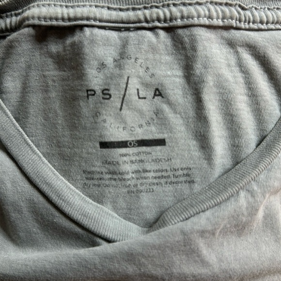 Ps / La Live By Sun Paisley Oversized Grey Graphic Short Sleeved Tee Shirt - Picture 10 of 11